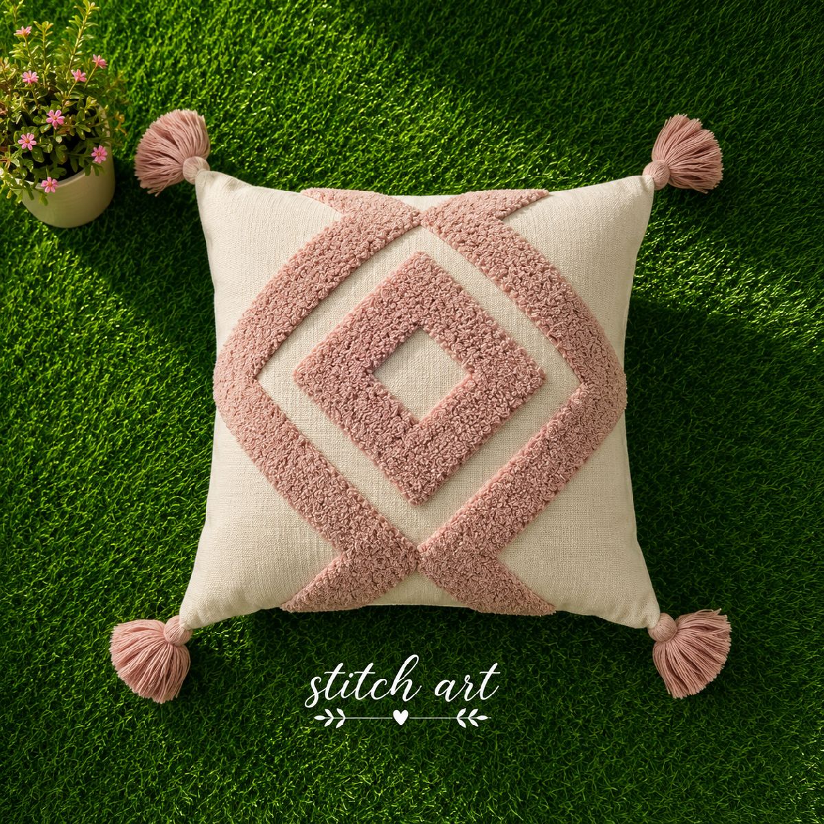 Tufted cushion cover