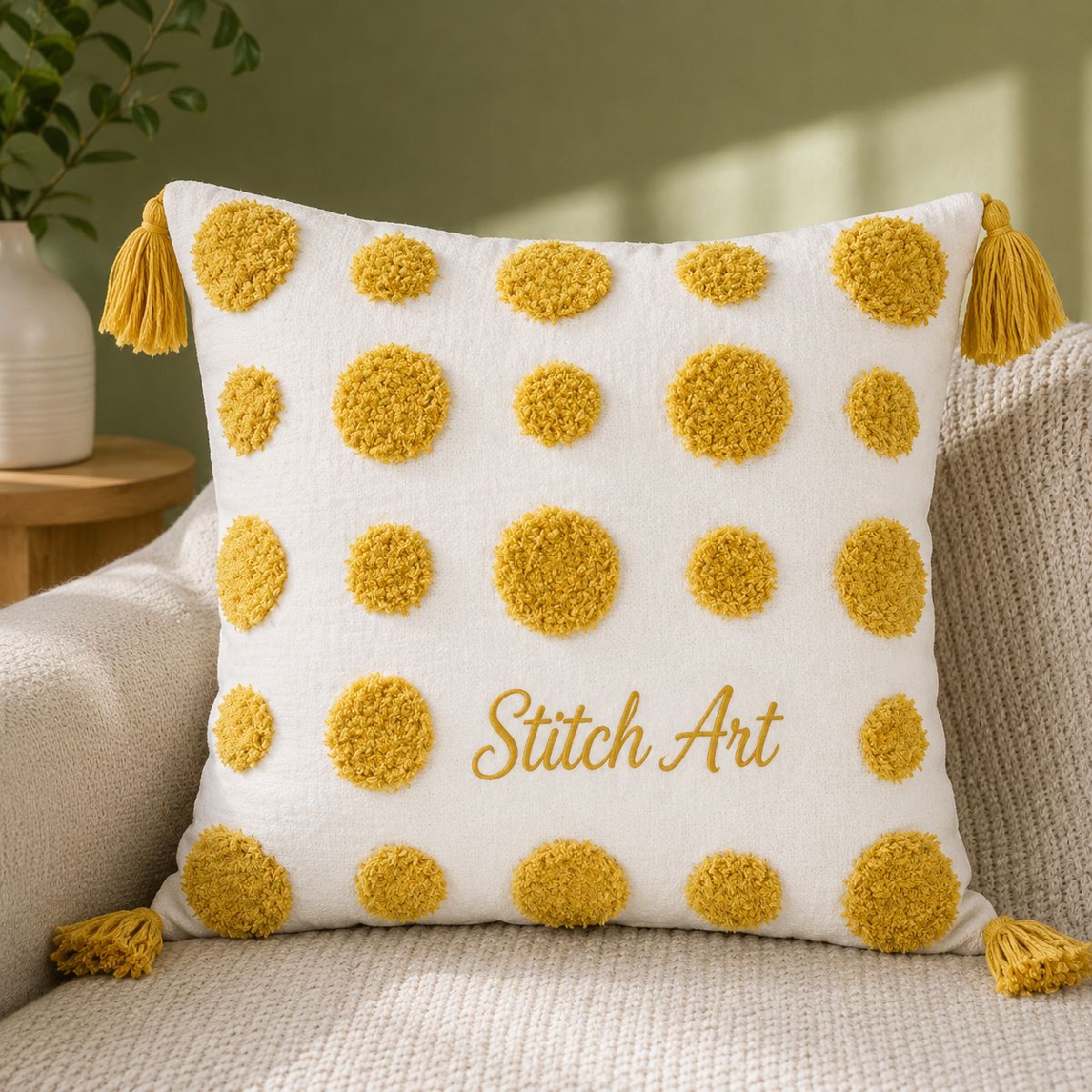 Tufted cushion cover 3