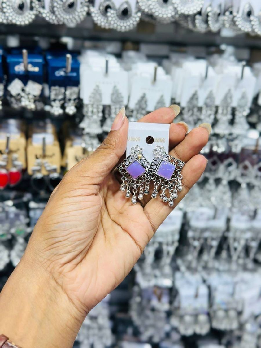 Oxidize Purple Jhumka
