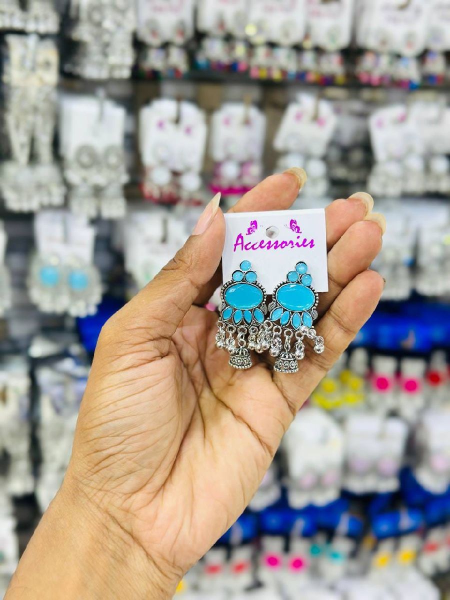 Oxidize Firoza Jhumka 2