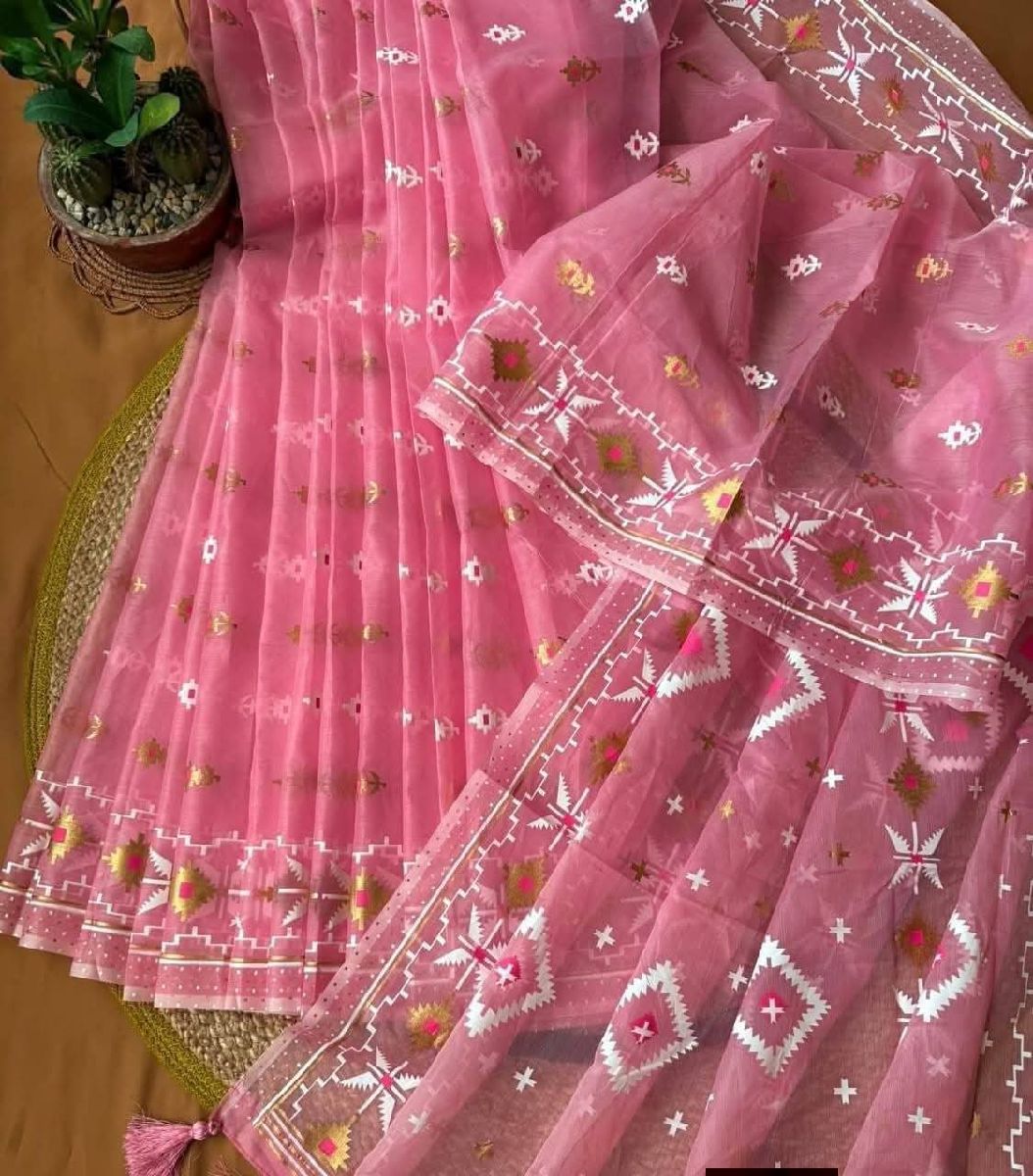 হাফ সিল্ক স্কিন প্রিন্ট শাড়ি 2