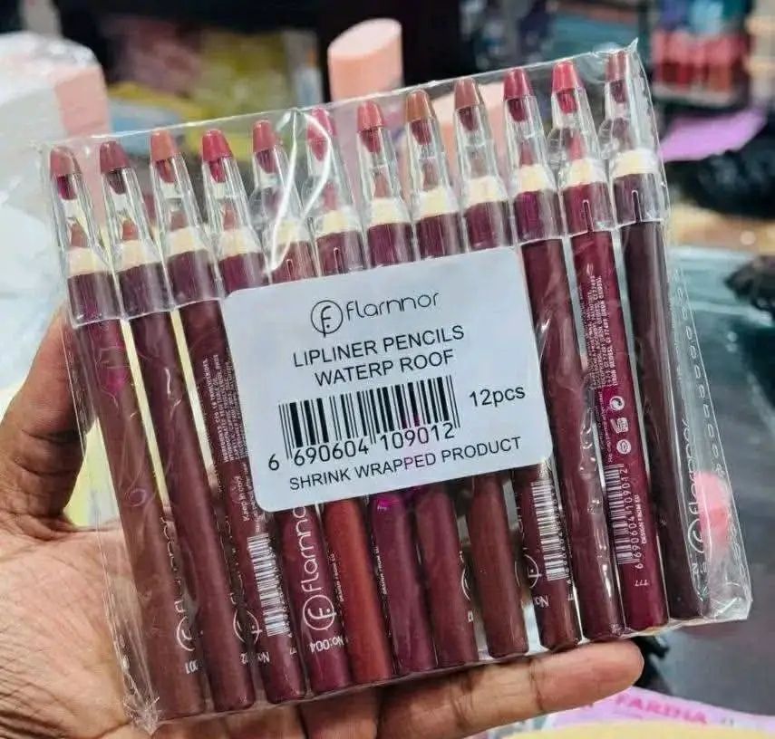 Flornnor Pencil Lipstick set (Nude colour)💄(12 pis lipstick set)