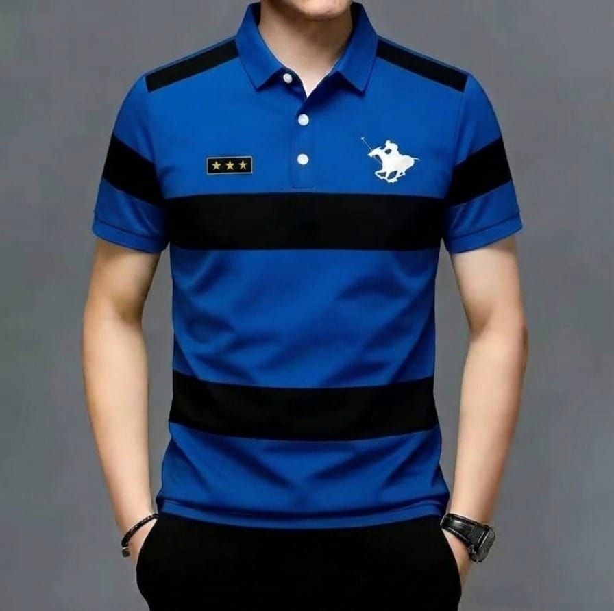 Striped Super Premium Half Sleeve polo Shirts 2