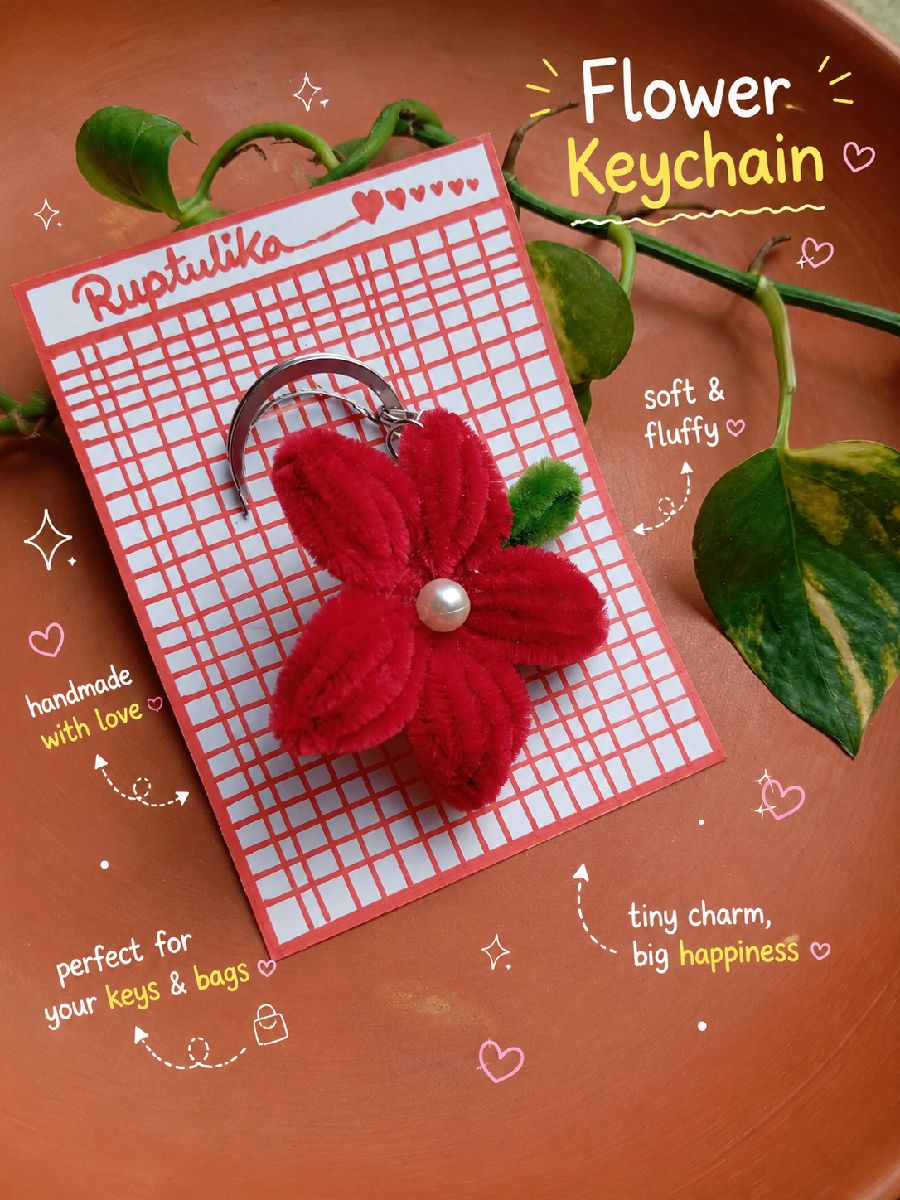 flowers keychain