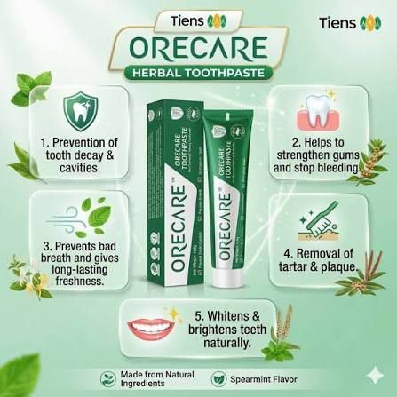 Tienshi orecare Chinese herbal toothpaste 3