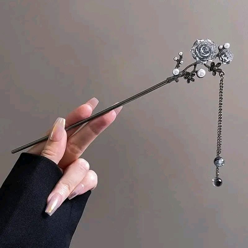 🌸✨ Elegant Blossom Hair Sticks😩 2