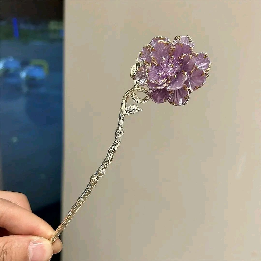 🌸✨ Elegant Blossom Hair Sticks😩