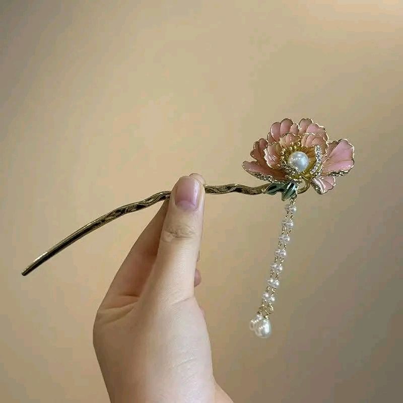 🌸✨ Elegant Blossom Hair Sticks😩 3