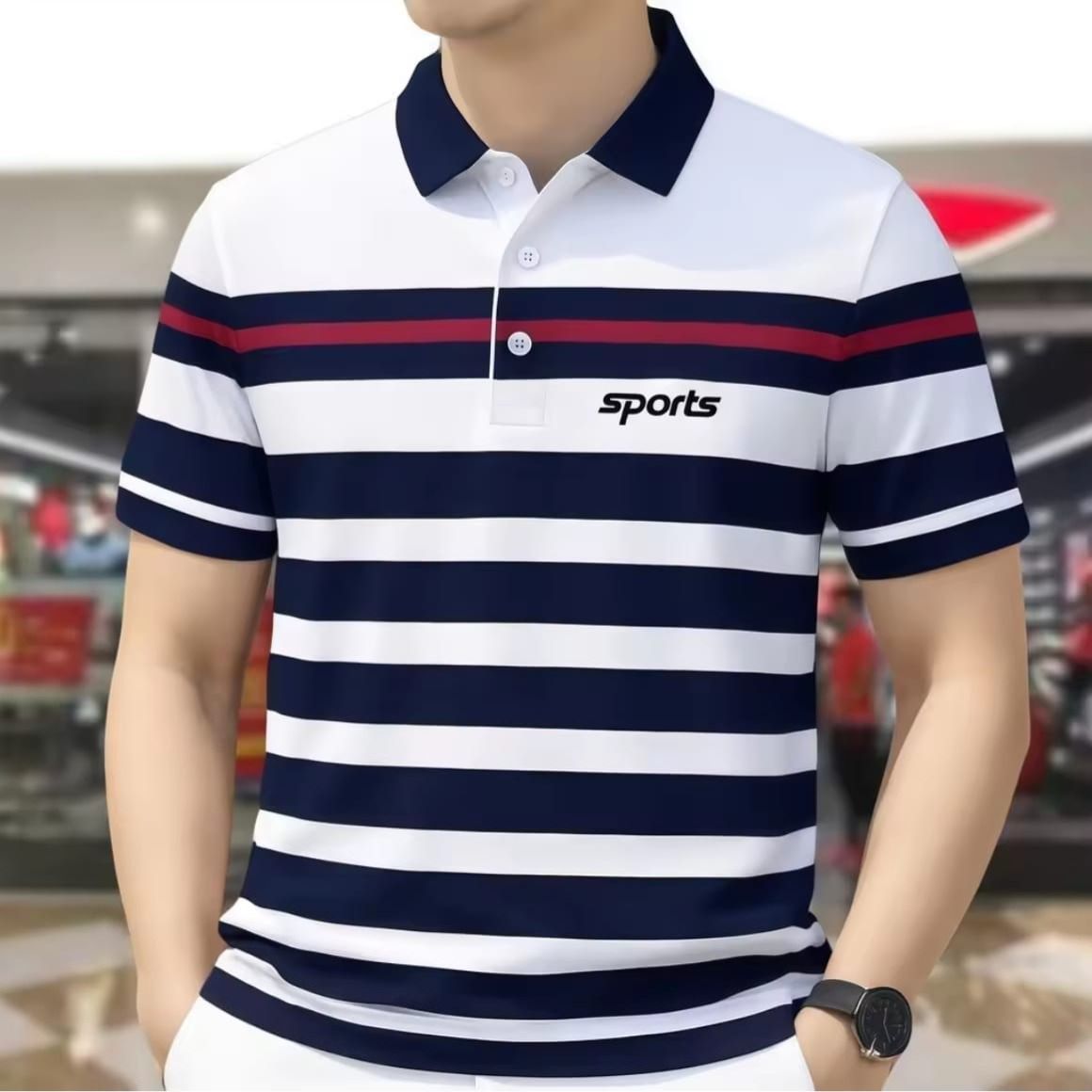 Striped Premium Polo Shirt 2