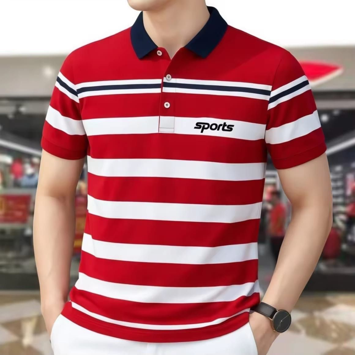 Striped Premium Polo Shirt 3