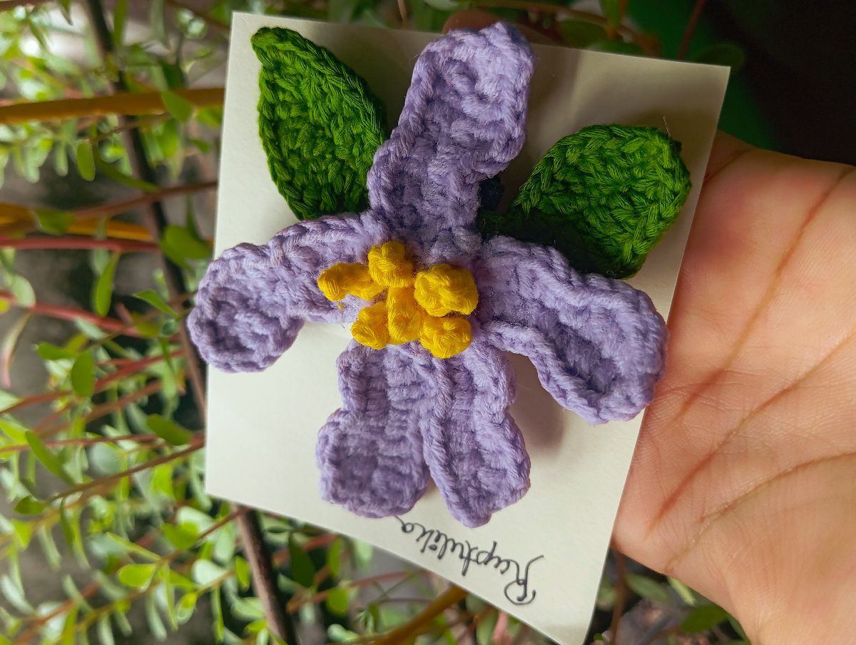 Crochet hair clip 3