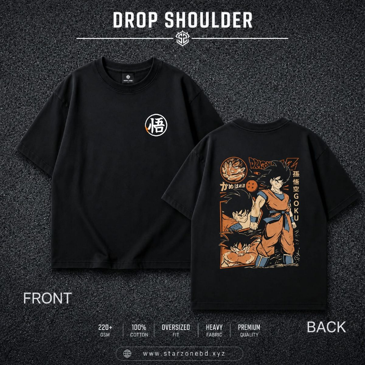 Premium Anime DROP SHOLDER T-Shirt