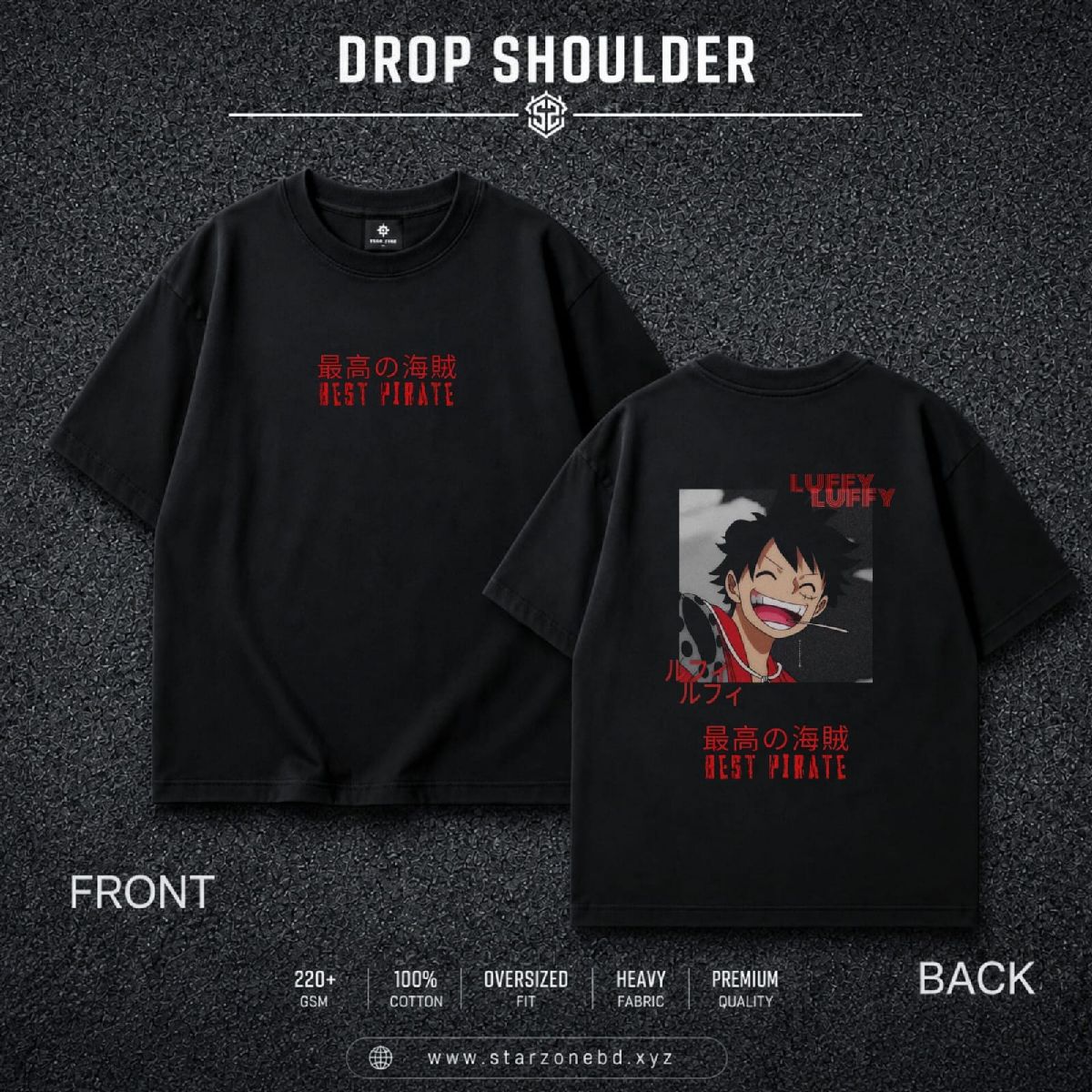 Premium Anime DROP SHOLDER T-Shirt 2