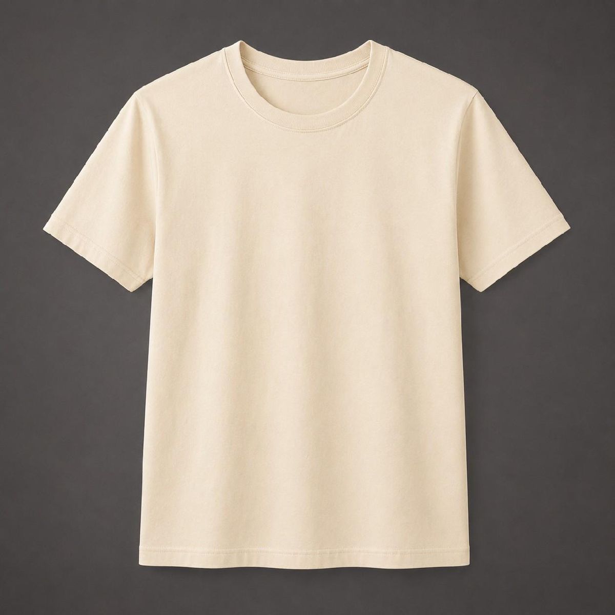 Premium Cotton Fabric Wheat Color T-Shirt – 200 GSM | Summer Casual T-Shirt