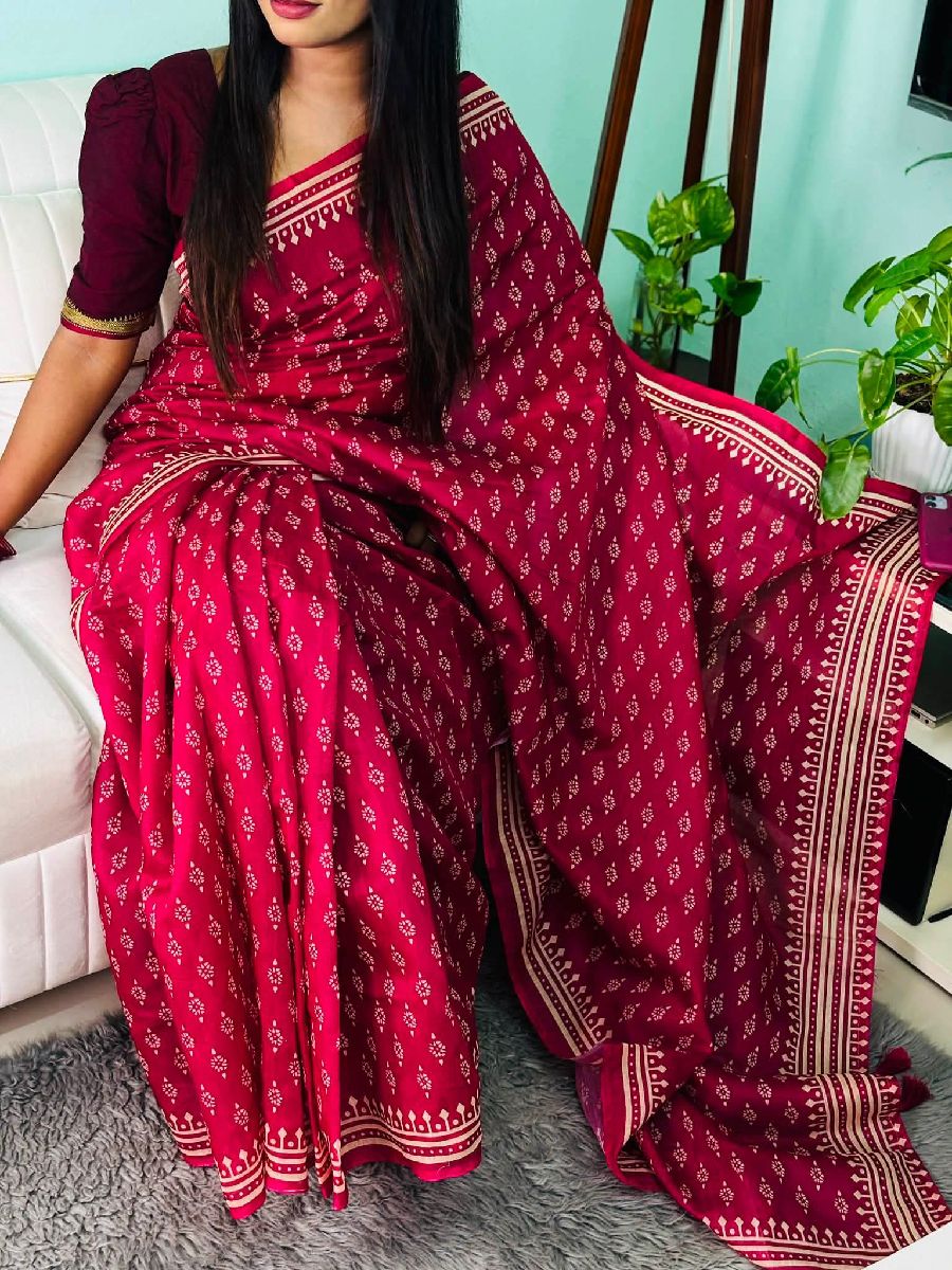 অরজিনাল চান্দেরি সিল্ক শাড়ি 2