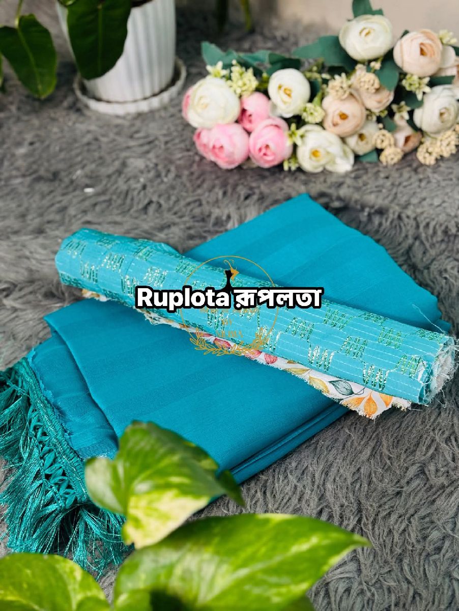 ইন্ডিয়ান কাভা জর্জেট শাড়ি