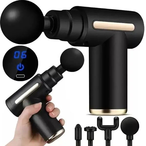 ​🌟 পাওয়ারফুল হ্যান্ডহেল্ড বডি ম্যাসাজ গান (Deep Tissue Massage Gun) 🌟