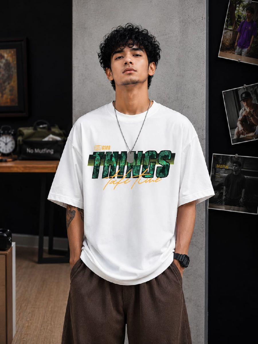 Premium Cotton Drop Shoulder Tshirt 2