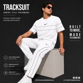Premium Tshirt and Trouser Tracksuit Set