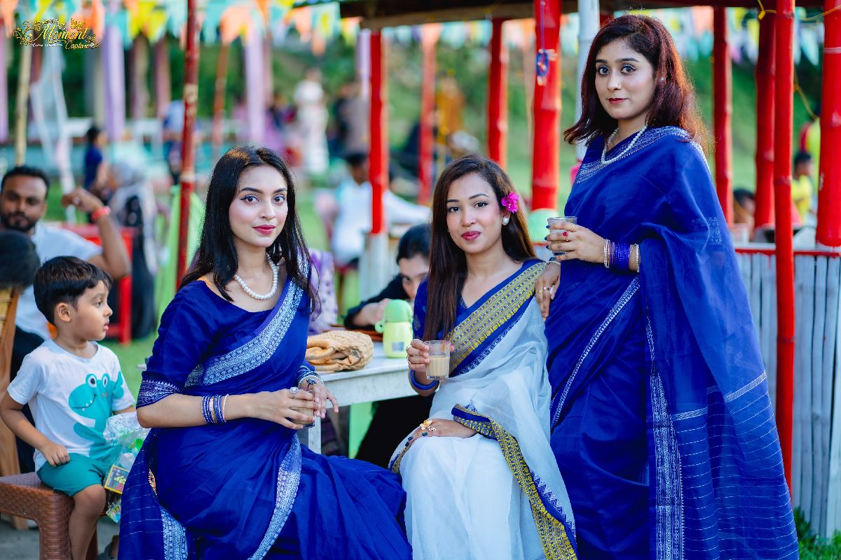 জামদানি মোটিফ শাড়ি 3