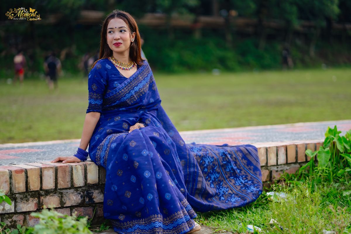 জামদানি মোটিফ শাড়ি 2