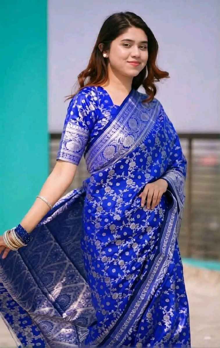 ✨ Royal Elegance Benaroshi Katan Saree ✨ 2