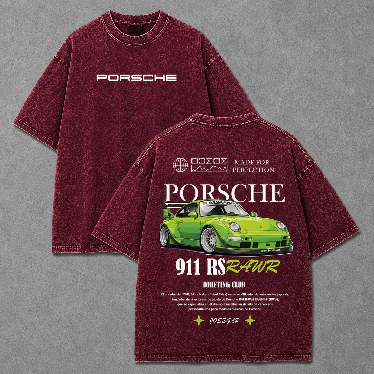 Premium Acid Wash Drop Shoulder T-shirt 3