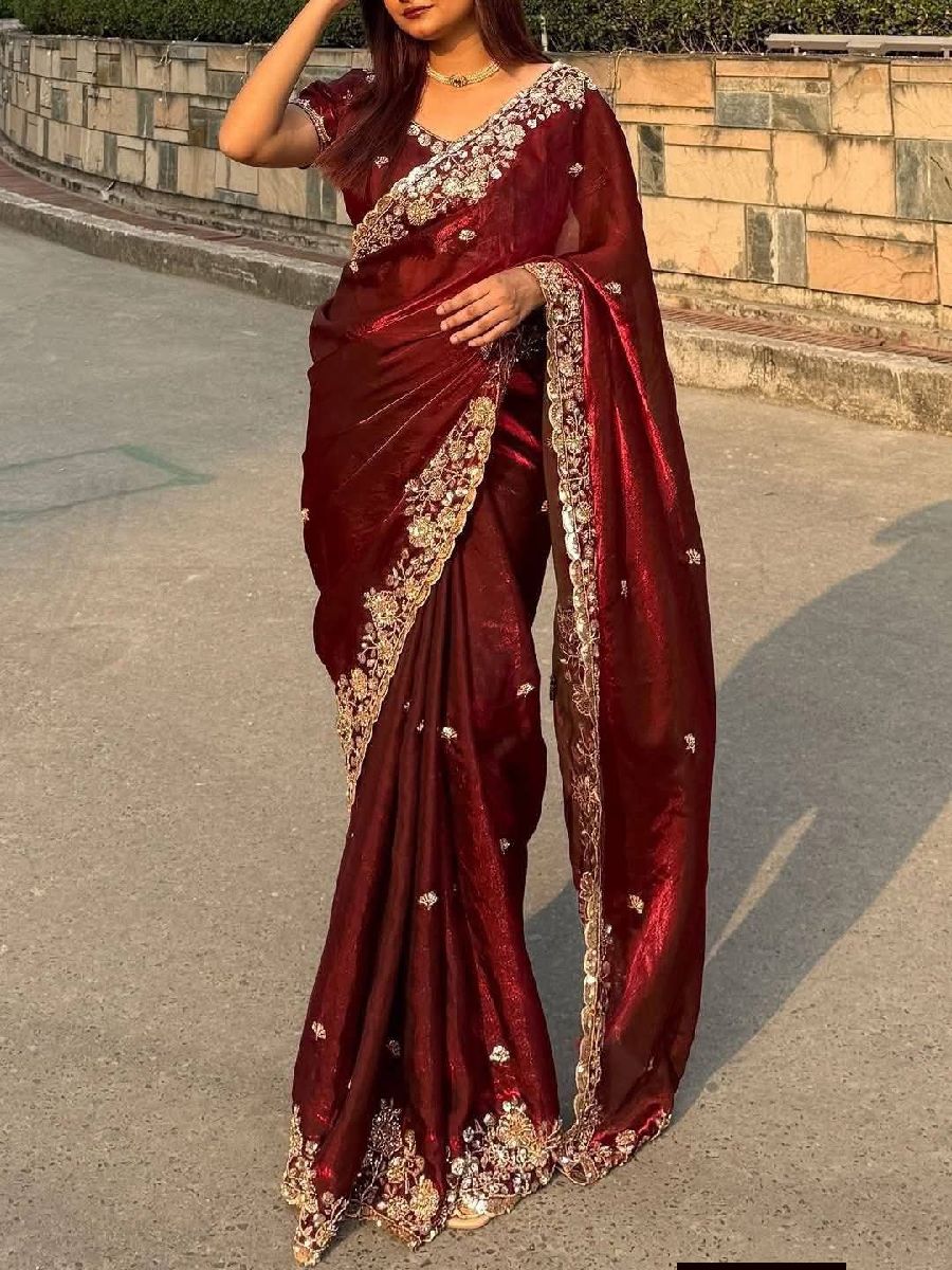 Indian Fendi Silk Saree Collection