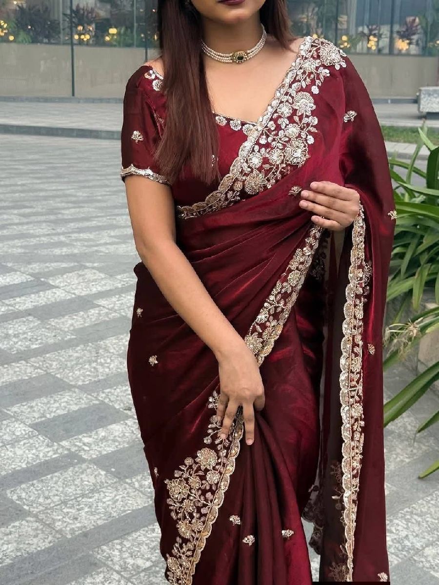 Indian Fendi Silk Saree Collection 3