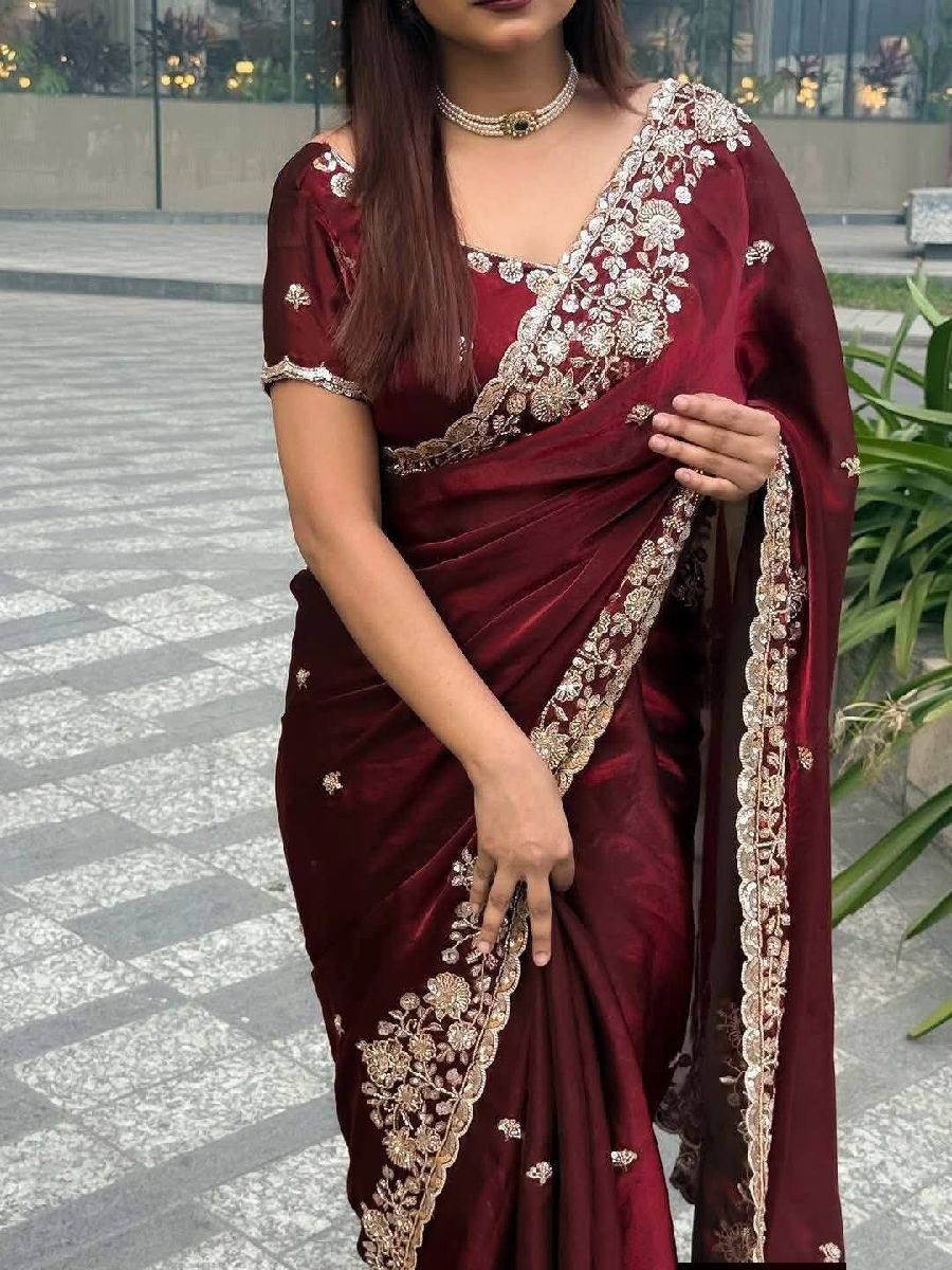 Indian Fendi Silk Saree