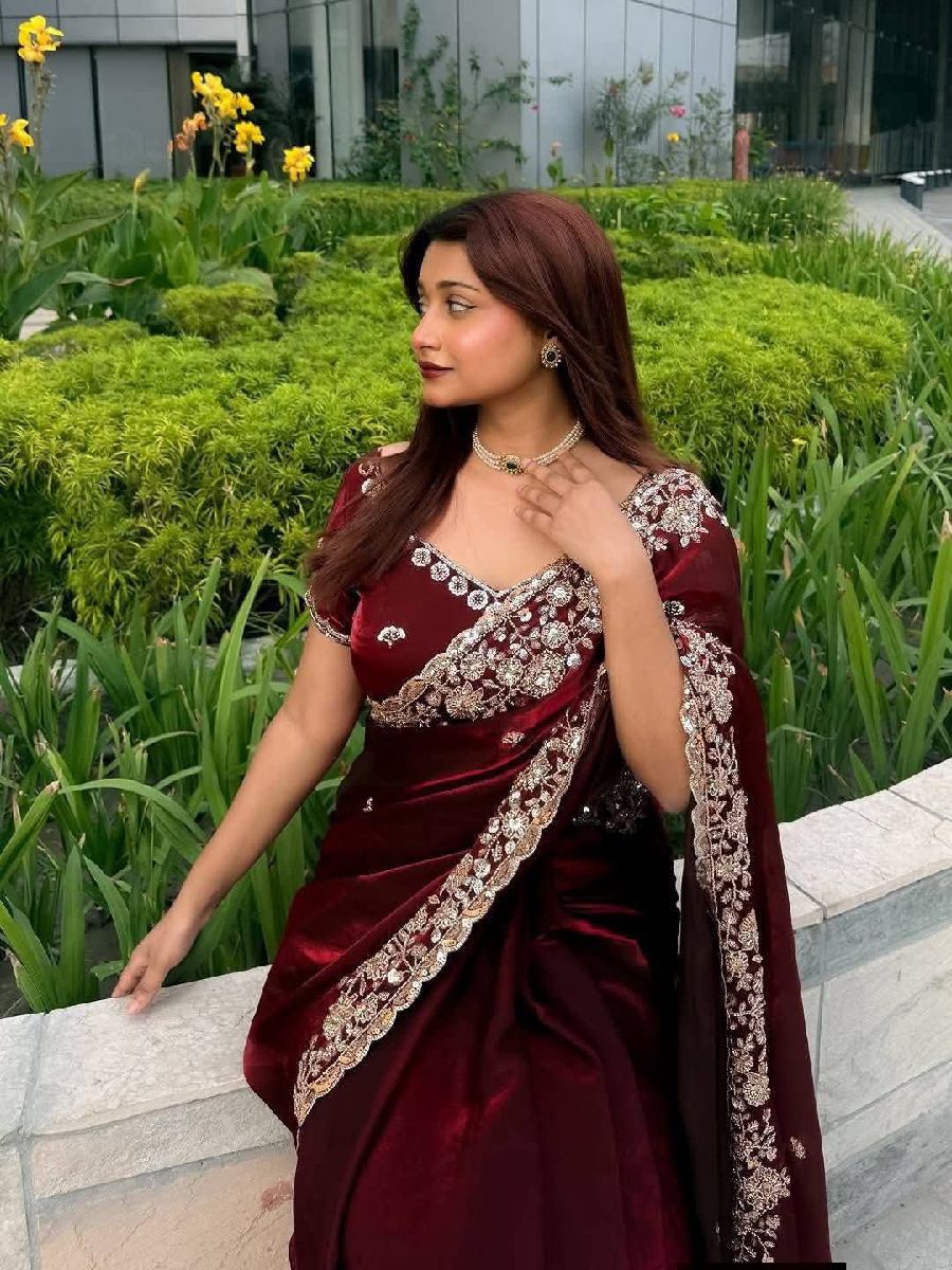 Indian Fendi Silk Saree 2