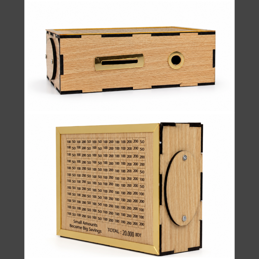 Wooden Money Saving Box (Piggy Bank) 20,000 tk 3
