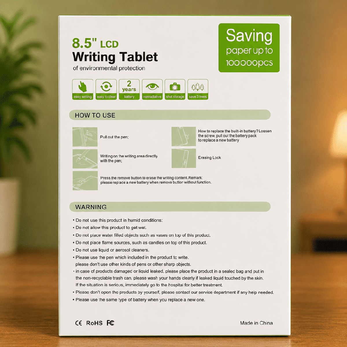 8.5 ইঞ্চি LCD Writing Tablet 2