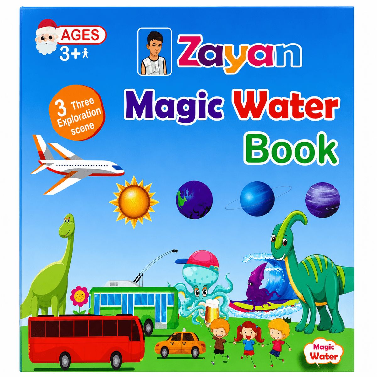 Zayan Magic Water Book for Kids with Magic Water Pen 3