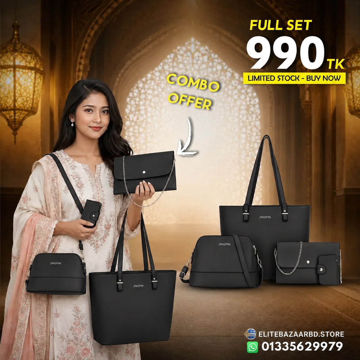Trendy combo set-Black