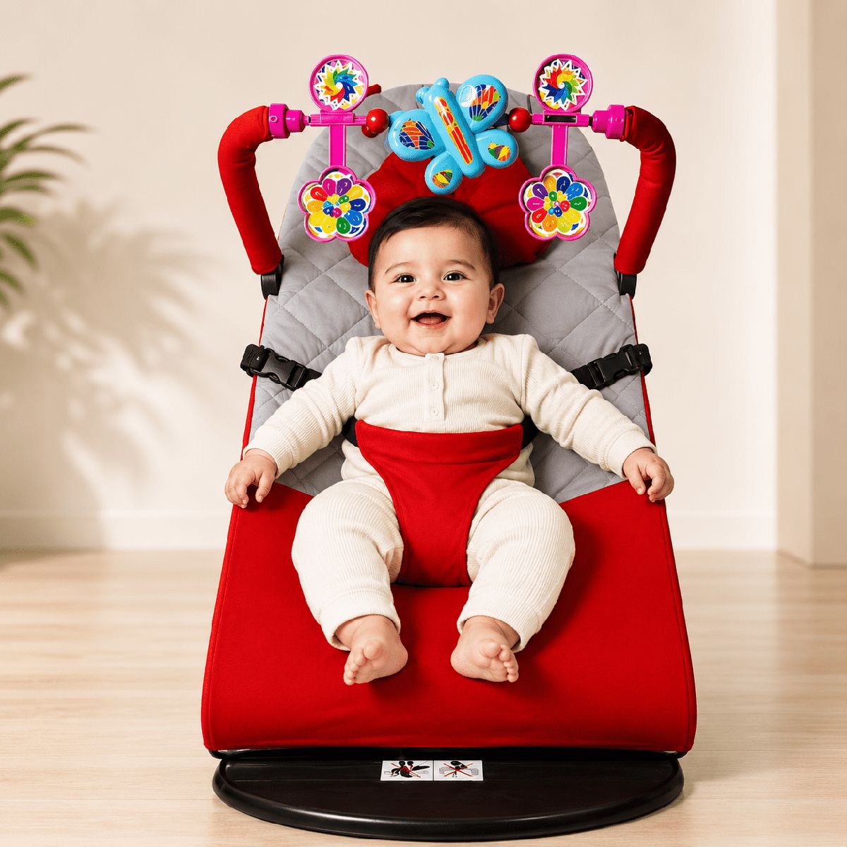Baby Bouncer with pillow & toy-বালিশ ও খেলনা সহ বেবি বাউন্সার 3