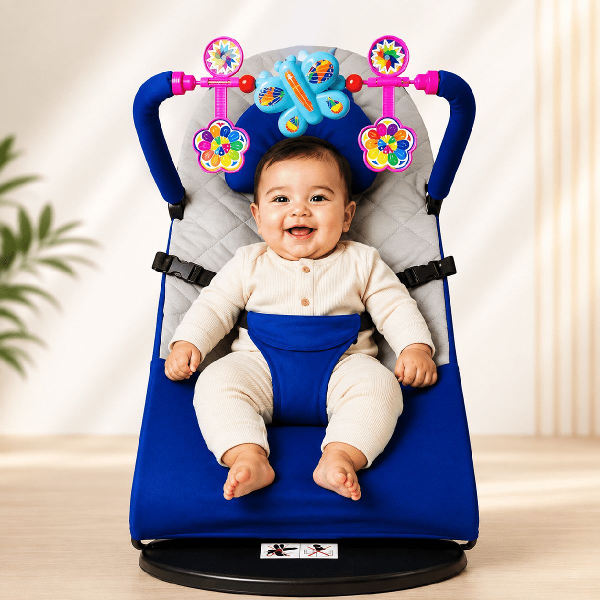 Baby Bouncer with pillow & toy-বালিশ ও খেলনা সহ বেবি বাউন্সার 2