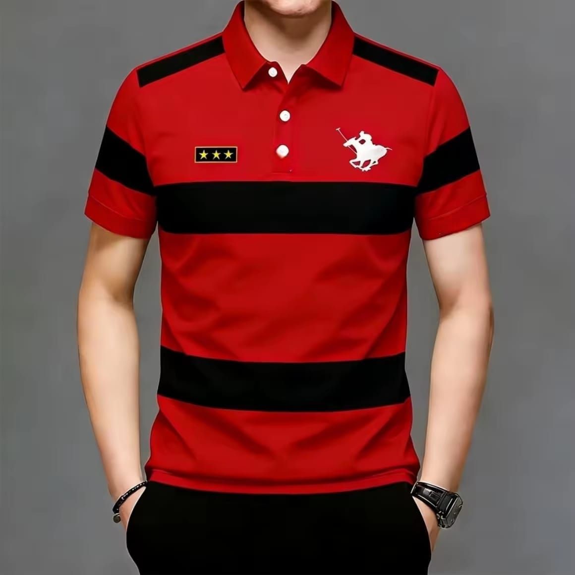 Striped Premium Polo Shirt 2