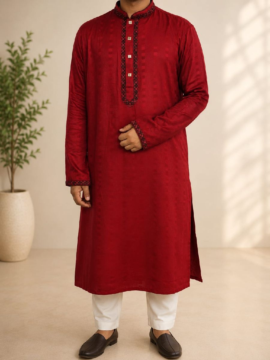 Premium Cotton Embroidery Panjabi 2