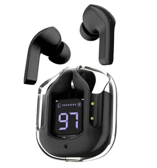 Ultra Pods Pro Bluetooth Earbuds With Display Transparent TWS 3