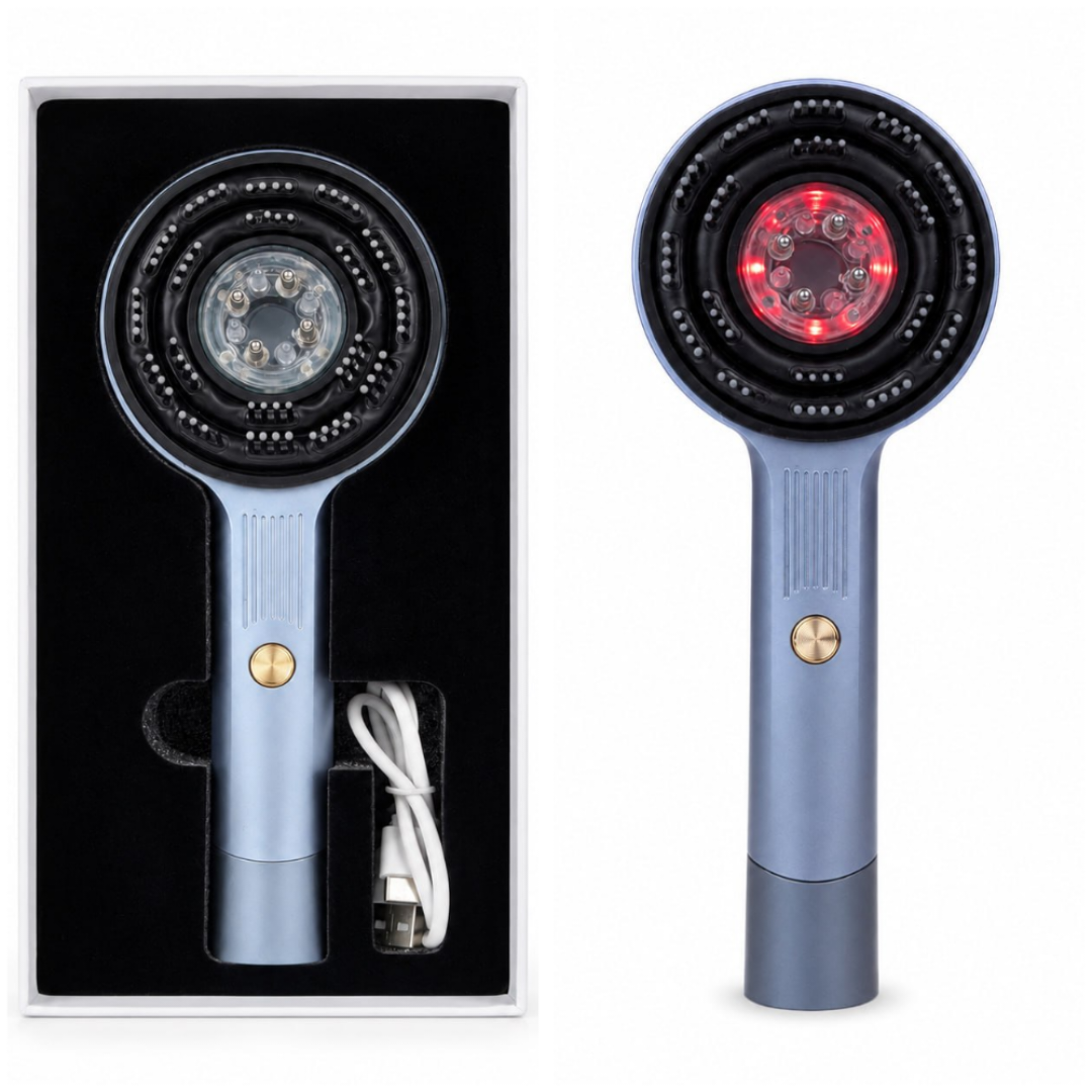 Magnetic Oil Dispensing & Red Light Therapy Scalp Massage Comb 2