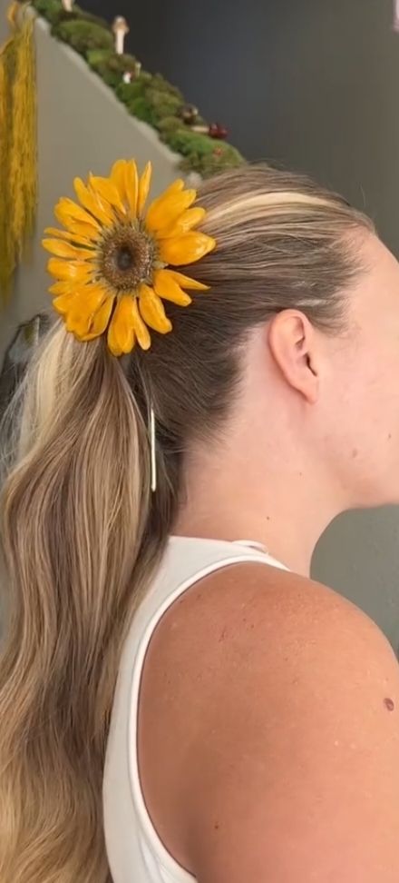 Real Flower hair stick 3