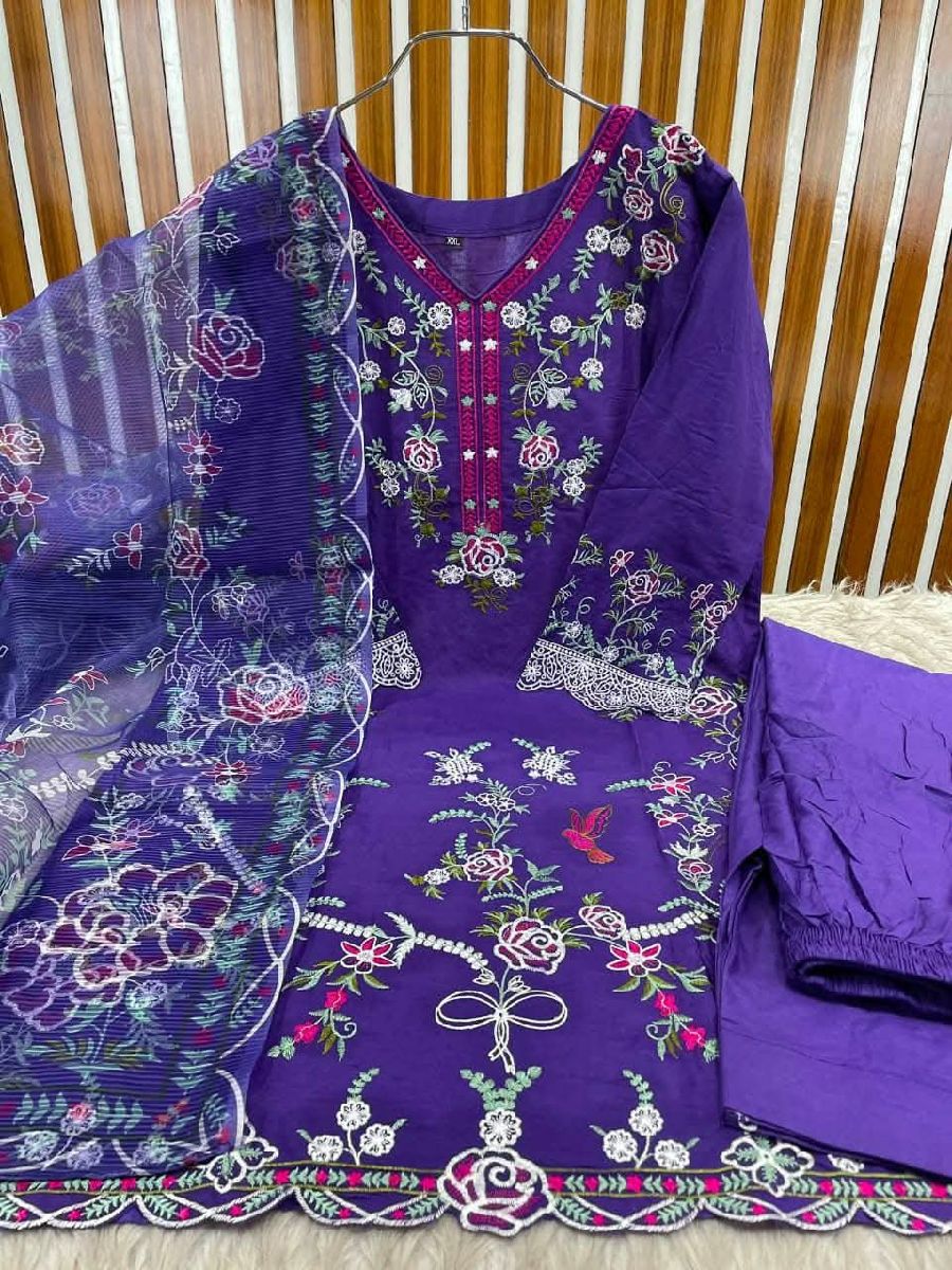 Stitched Collection 💗✨ একদম ট্রেন্ডি ও সুন্দর স্টিচড কালেকশন ✨👗 Kamiz: Cotton with Embroidery Work🧣 Orna: Kota Orna👖 Salwar: Cotton with Embroidery Work📏 Available Size:M = 36–38L = 40–42XL = 44–46🔥 Wholesale Available 🔥📩 অর্ডার করতে ইনবক্স করুন। 2