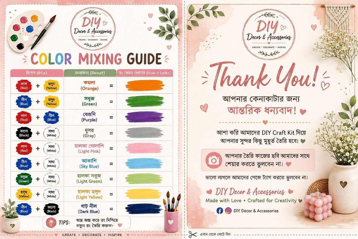 🍩 ডোনাট ডিআইওয়াই গিফট বক্স 🎁। ডোনাট ডিআইওয়াই ক্রাফট কিট – নিজেই বানান ও সাজান 3