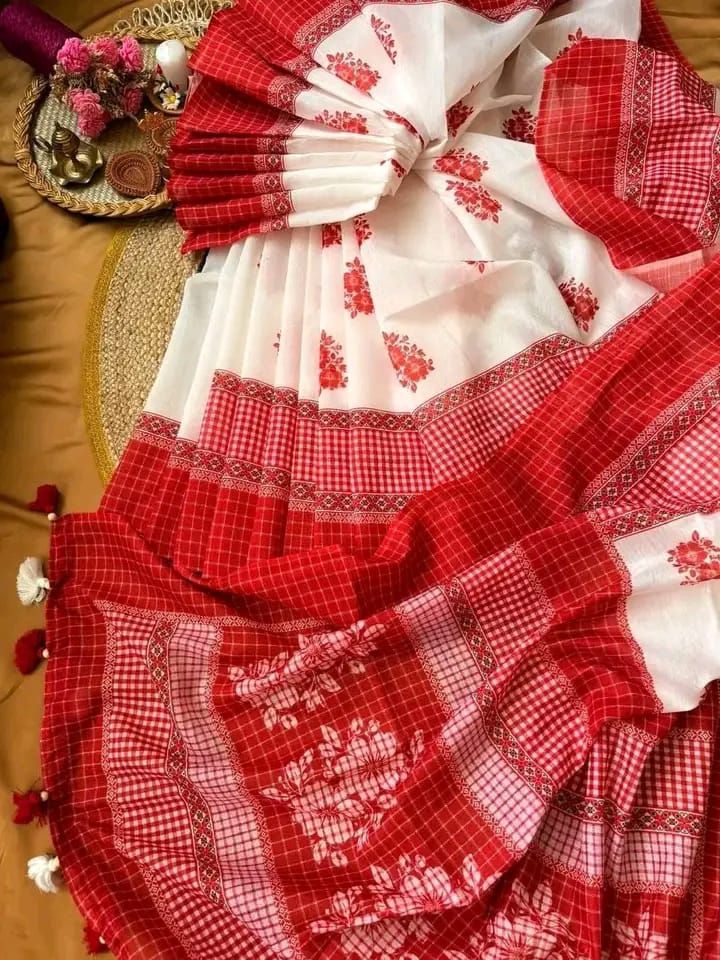 হাফসিল্ক আফসান প্রিন্ট শাড়ি 2