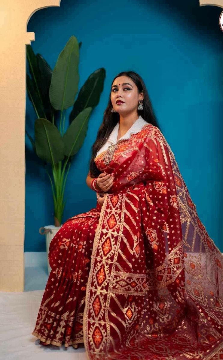 Virul Jamdani Saree with Blause pcs 3