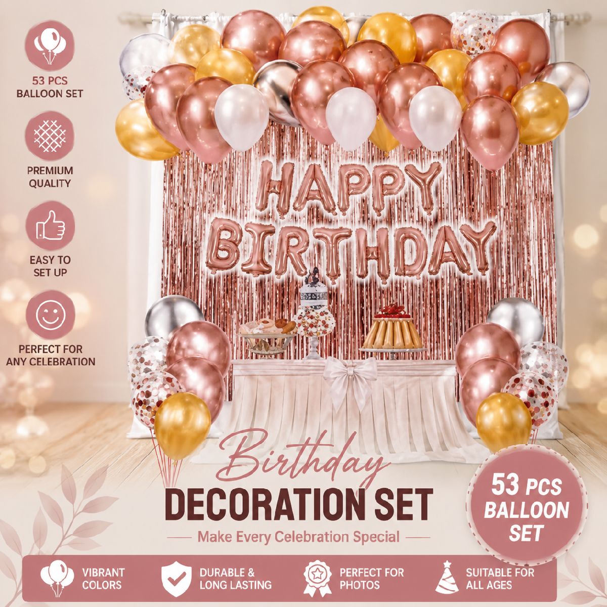birthday decoration set 🎈🎂✨ 2