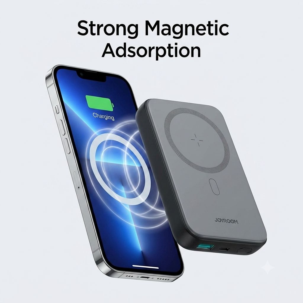 JOYROOM JR-W020 10000mAh 20W Magnetic Wireless Mini Power Bank 2