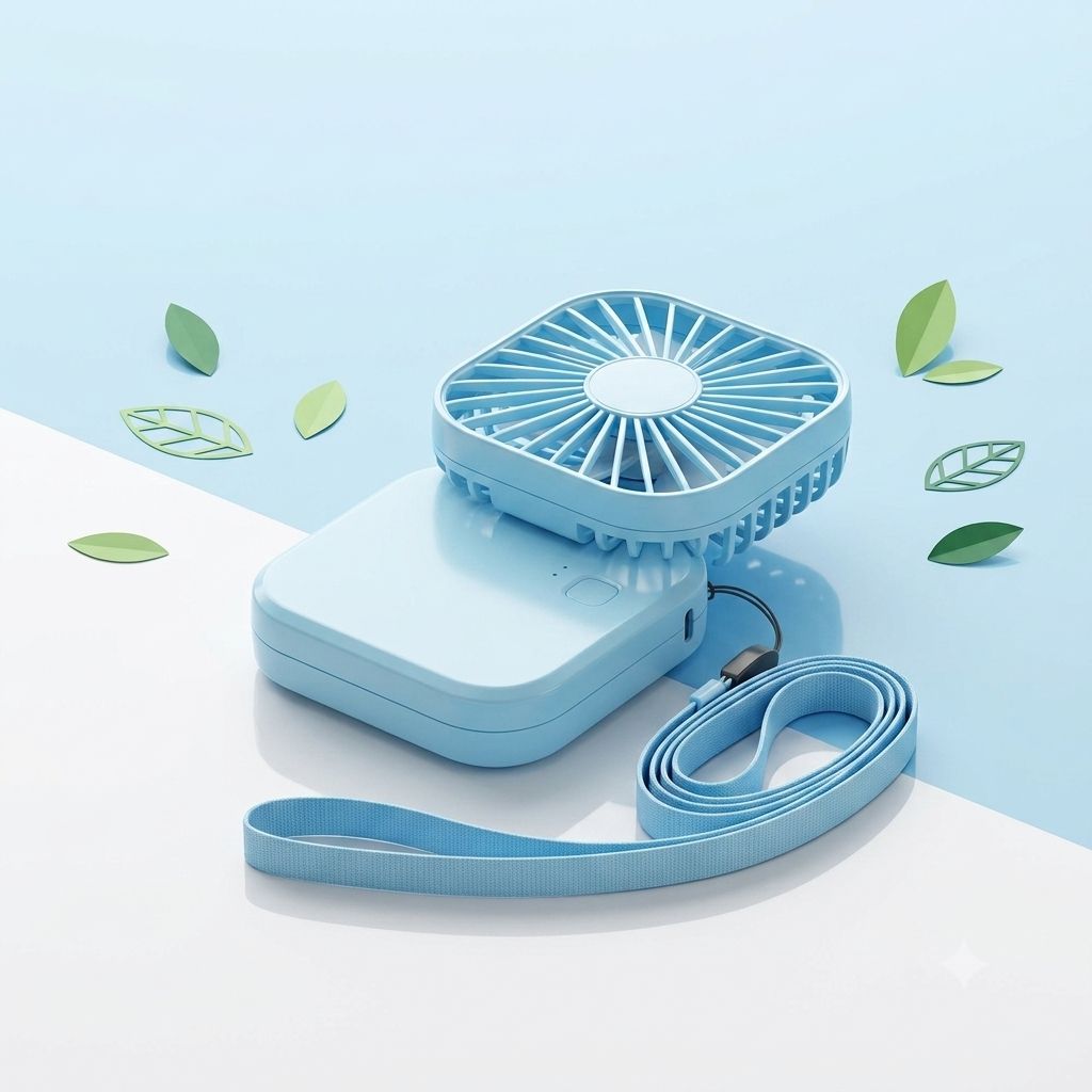 Multi Function Three Speed Hanging Mini Neck Fan 3