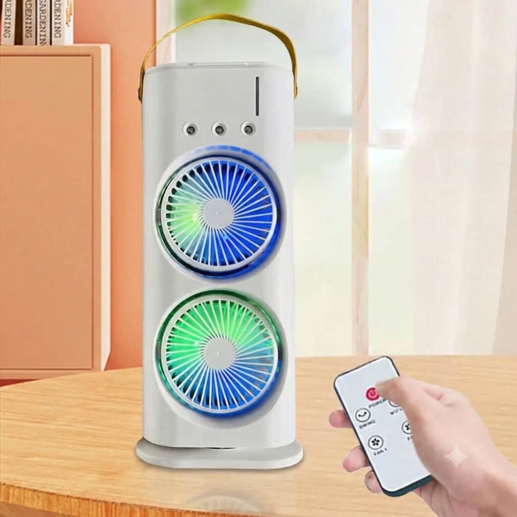 Double-Headed Air Cooler Mist Fan (Rechargeable) 2